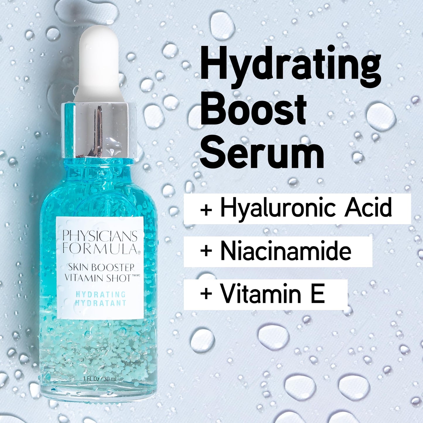 Physicians Formula Dermatologist Tested Skin Booster Vitamin Shot, Hyaluronic Acid, Vitamin E & Aloe Vera Serum - Hydrating Beauty & Personal Care Physicians Formula