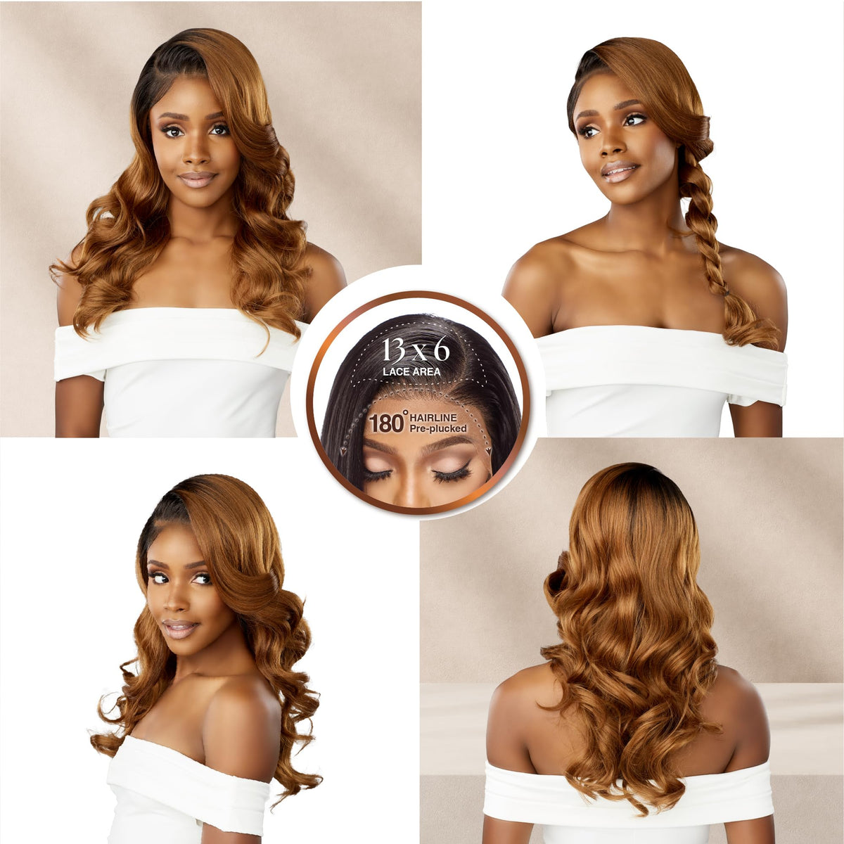 Sensationnel Bare Lace 13x6 Wig-Unit 21, BALAYAGEASHBLONDE