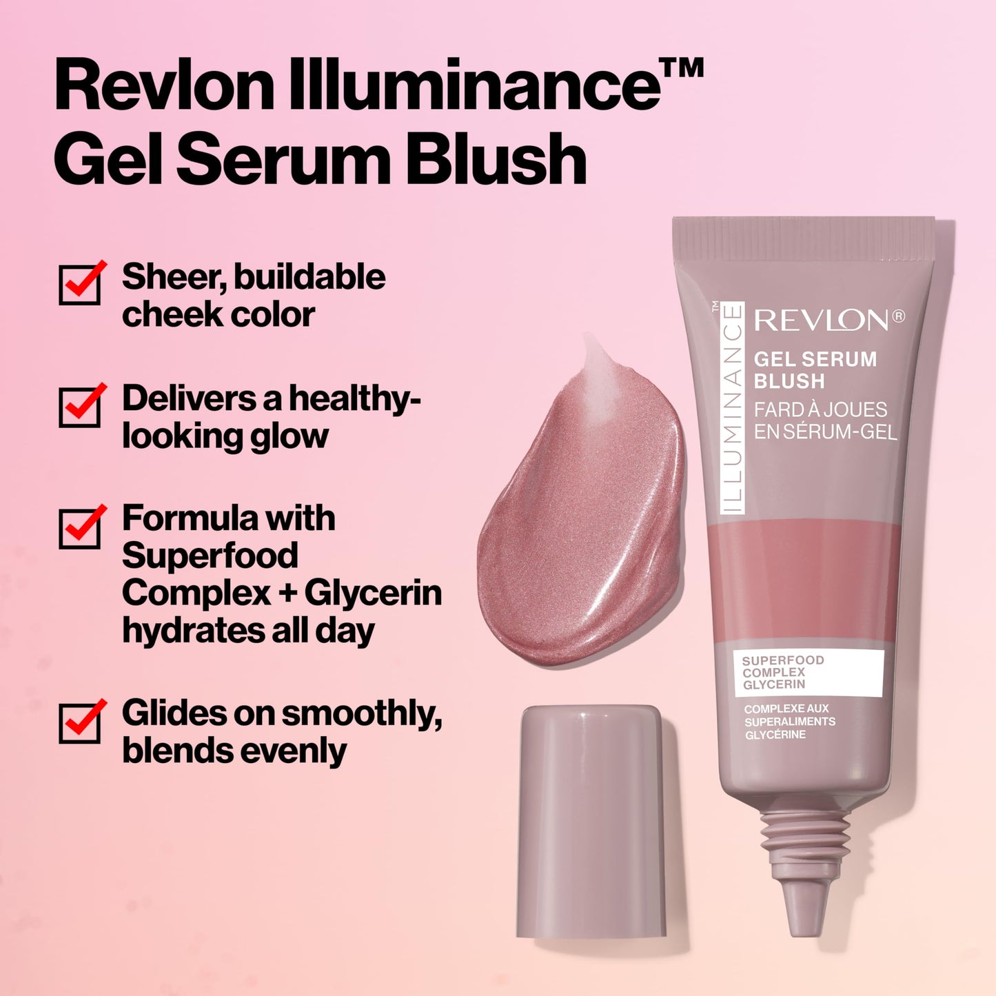 Revlon Illuminance Gel Serum Blush, Visibly Plump Cheeks, Dewy Finish and Hydrates All Day, 130 Beaming Coral, 0.37 fl oz. Beauty & Personal Care REVLON