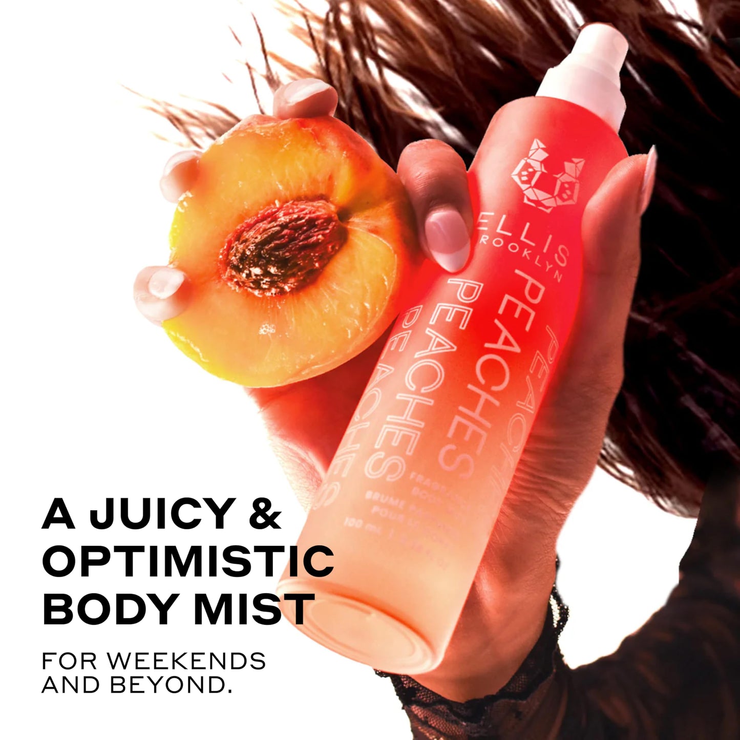 Ellis Brooklyn PEACHES Fragrance Mist - Fruity Floral Perfume Mist For Women with Sweet Peach, Rosebud, & Sandalwood, Vegan Perfume Made In The USA, Beauty & Personal Care Ellis Brooklyn