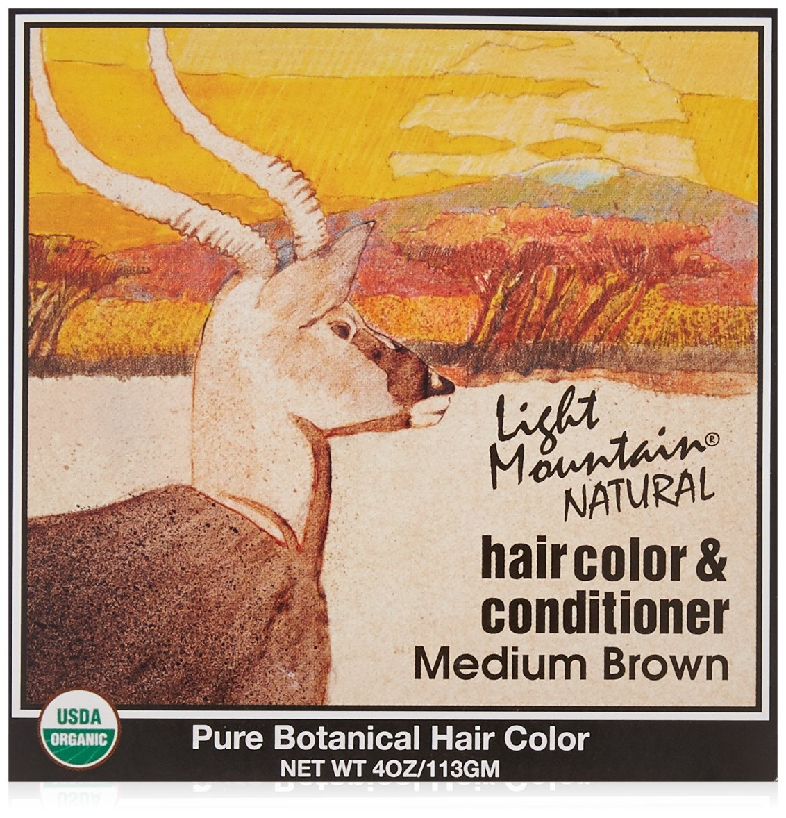 LIGHT MOUNTAIN Henna, Brown, 4 Ounce Beauty & Personal Care LIGHT MOUNTAIN