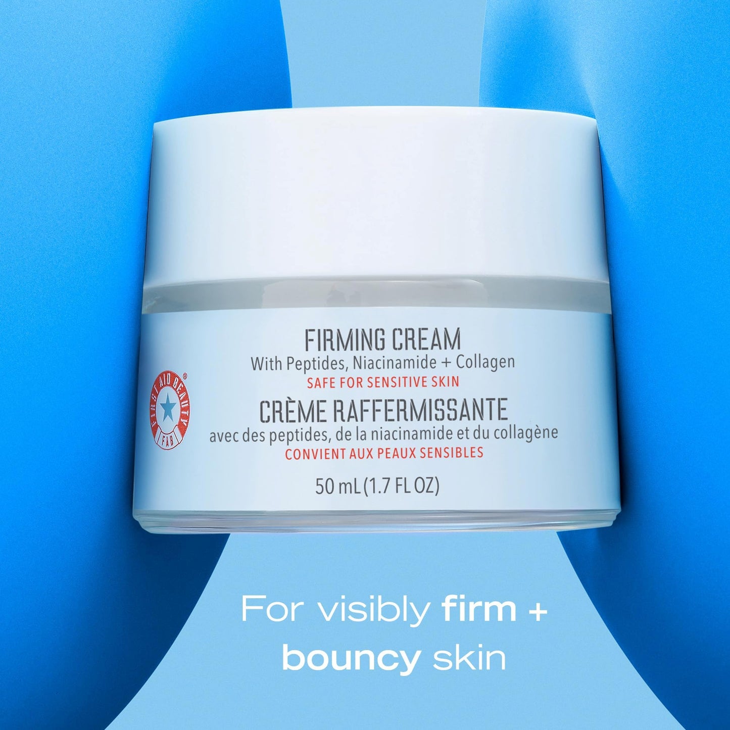 First Aid Beauty Firming Collagen Cream with Collagen, Peptides and Niacinamide - Day + Night Anti-Aging Face Moisturizer - 1.7 fl oz Beauty & Personal Care First Aid Beauty
