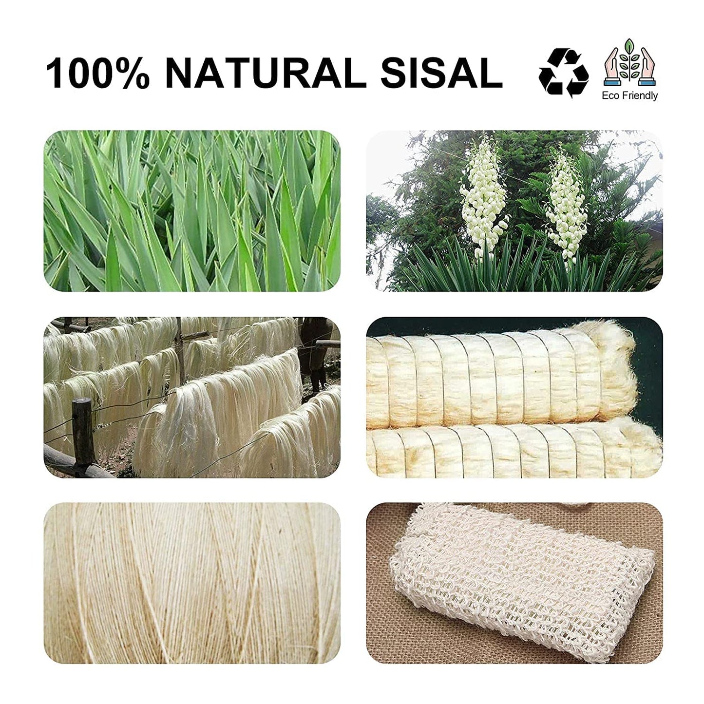 8 Pack Soap Bag Natural Sisal Soap Saver Bag Pouch Mesh Waste Exfoliating Foaming and Drying Soap Holder for Shower Beauty & Personal Care AMAHOMESA