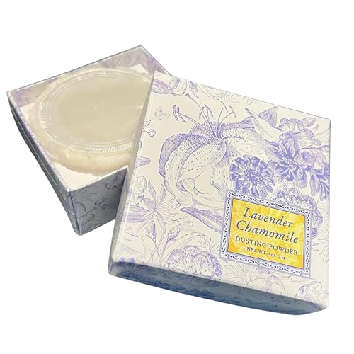 Greenwich Bay Trading Company Lavender Chamomile Dusting Powder - 4 oz, Gentle Talc-Free Body Powder with Soothing Lavender & Chamomile, Ideal for All Beauty & Personal Care Greenwich Bay Trading Company