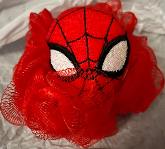 Spider-Man Kids Bath Loofah Sponge - Marvel Microfiber Exfoliating Body Scrubber, Light Blue Shower Puff Beauty and Personal Care Spider-Man