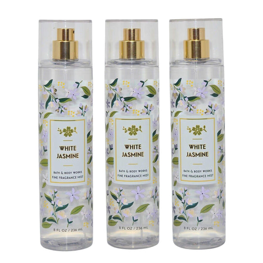 Bath & Body Works Fragrance Mist 3-Pack 8oz Each (White Jasmine) Beauty & Personal Care Bath & Body Works