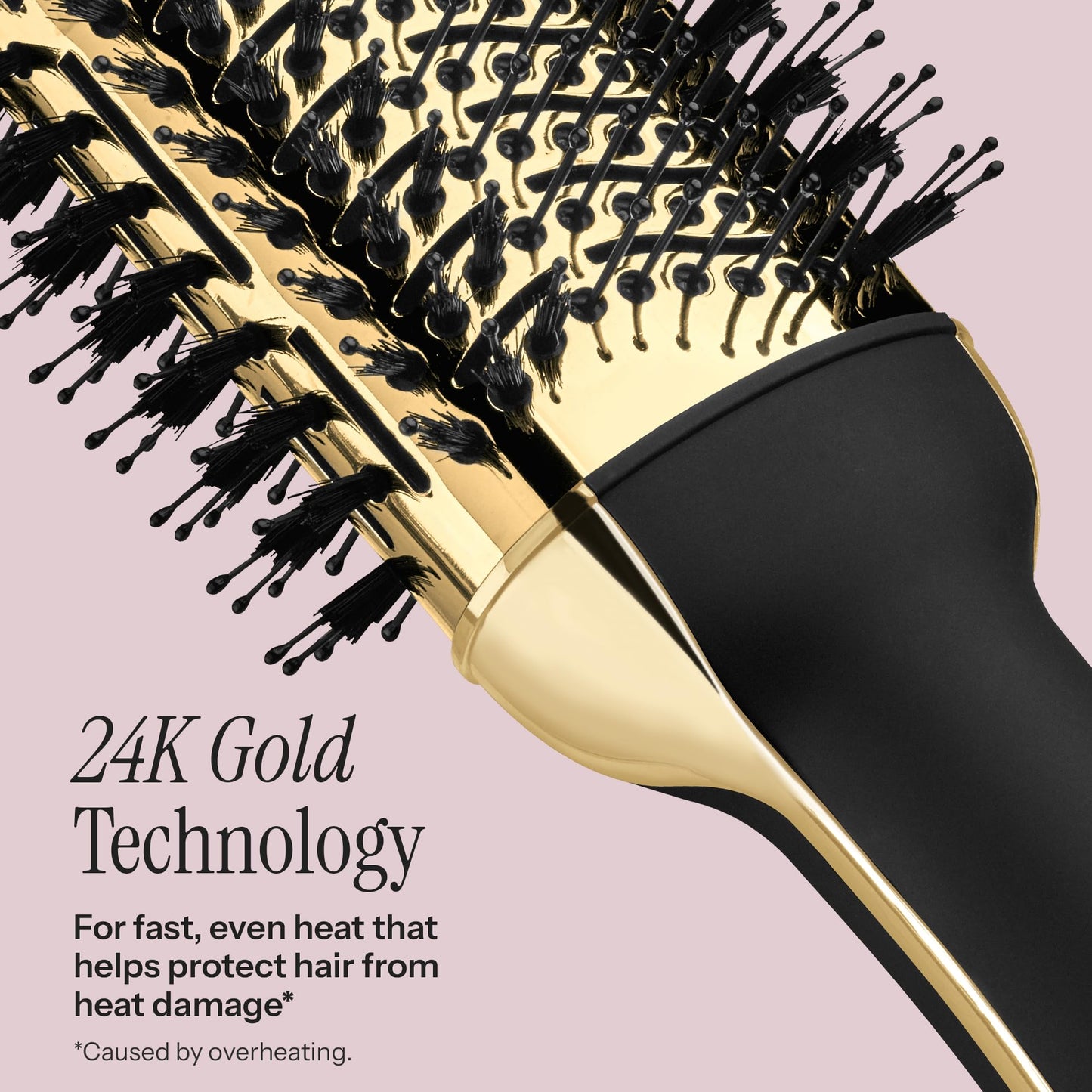 HOT TOOLS 24K Gold Blow Dryer Brush - Hot Air Brush for Salon-Worthy Volume in One Step - Volumizer with 24K Gold Technology for Fast Styling Beauty & Personal Care HOT TOOLS