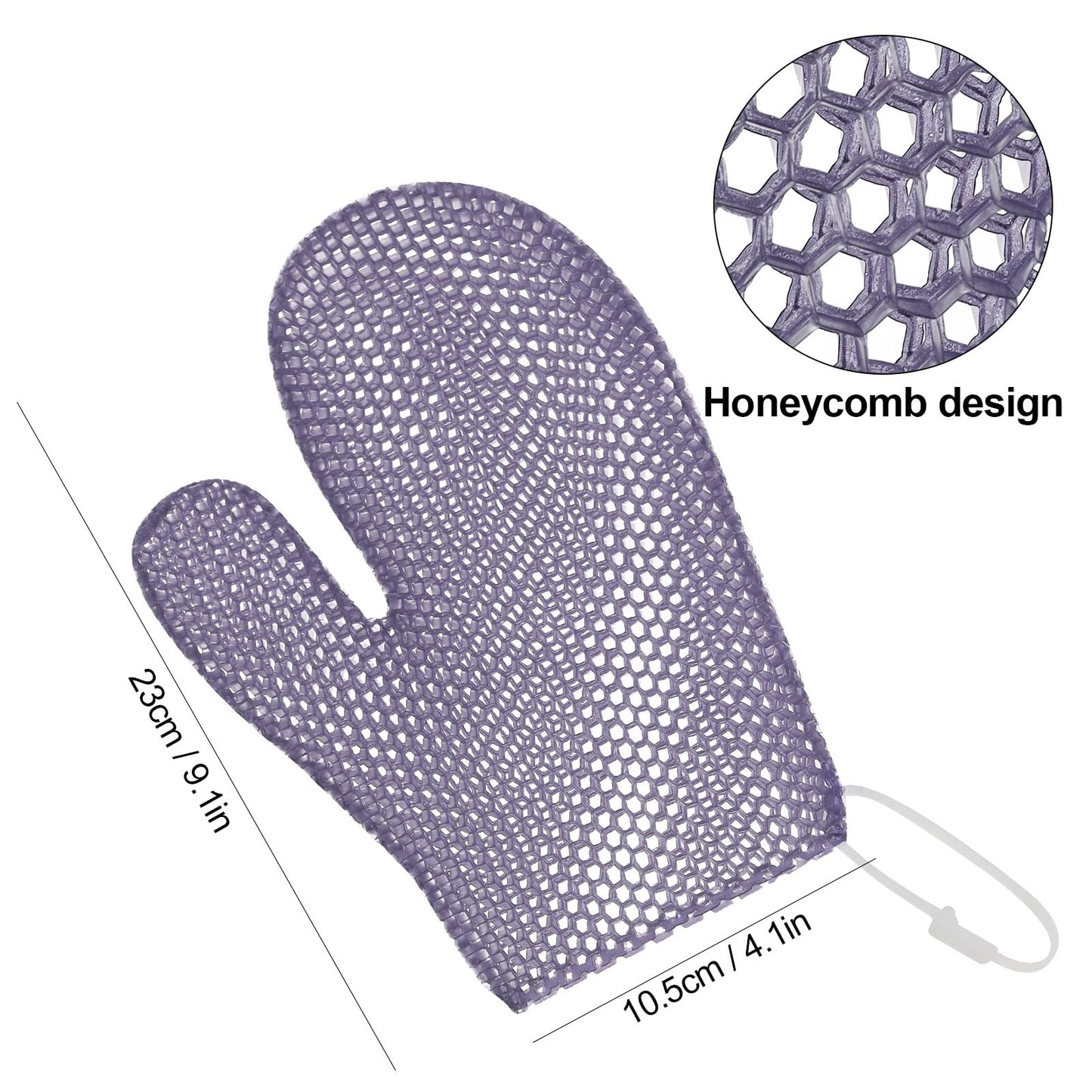 etspolt Exfoliating Glove Bath Mitt -Exfoliating Gloves for Shower, Body Scrubber for Deep Cleansing, Quick Drying Bath Gloves (Purple) Beauty and Personal Care etspolt