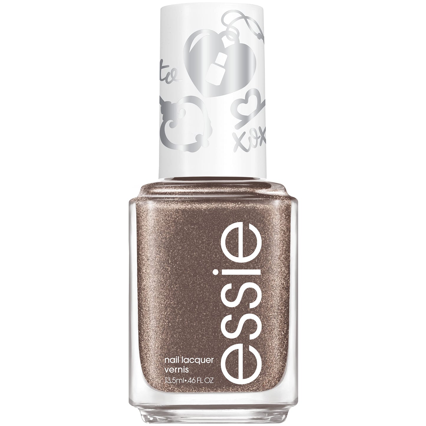 essie Vegan Nail Polish, Limited Edition Valentine's Day 2022 Collection, Silver, Under Locket & Key, 0.46 Ounce Beauty & Personal Care essie