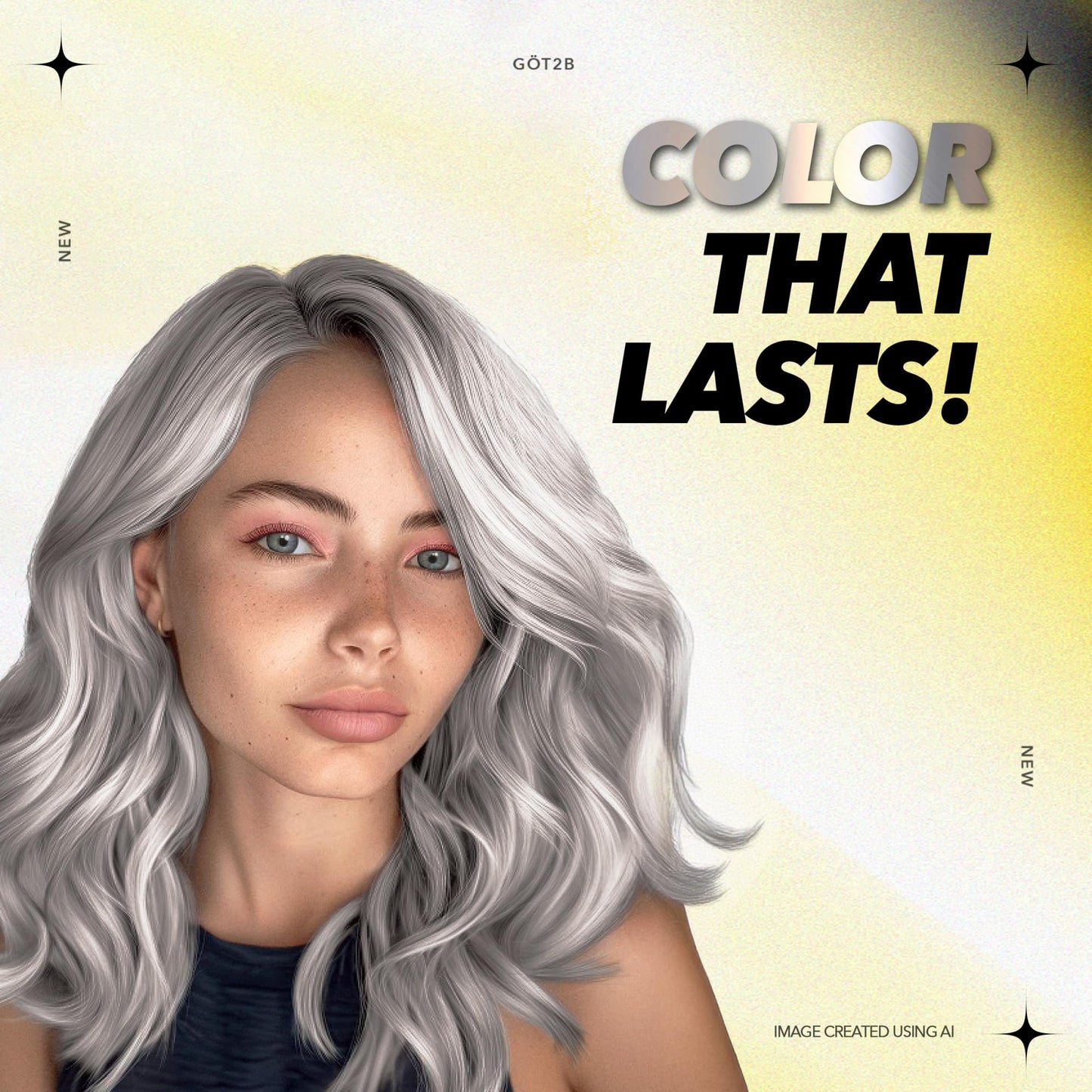 Got2b Metallics Permanent Hair Color, M71 Metallics Silver Beauty & Personal Care Got2B