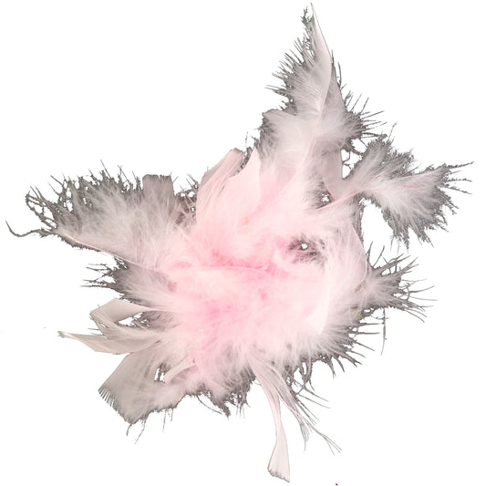 Touch of Nature Feather Turkey Flat Chandelle Clip Light Pink 1pc Beauty & Personal Care Touch of Nature