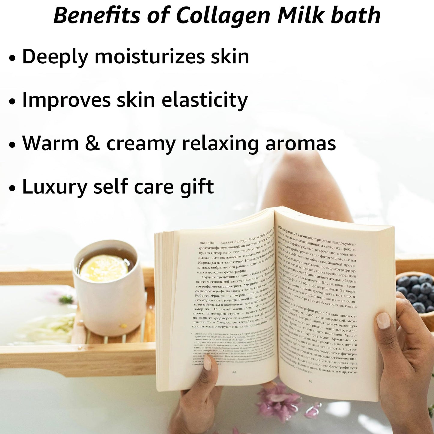 Creamy Coconut Collagen Milk Bath Soak Powder Moisturize & Soften Skin - Vanilla Jasmine Luxury Spa Bubble Bath Salt Mother's Birthday Christmas Beauty & Personal Care New Miuz