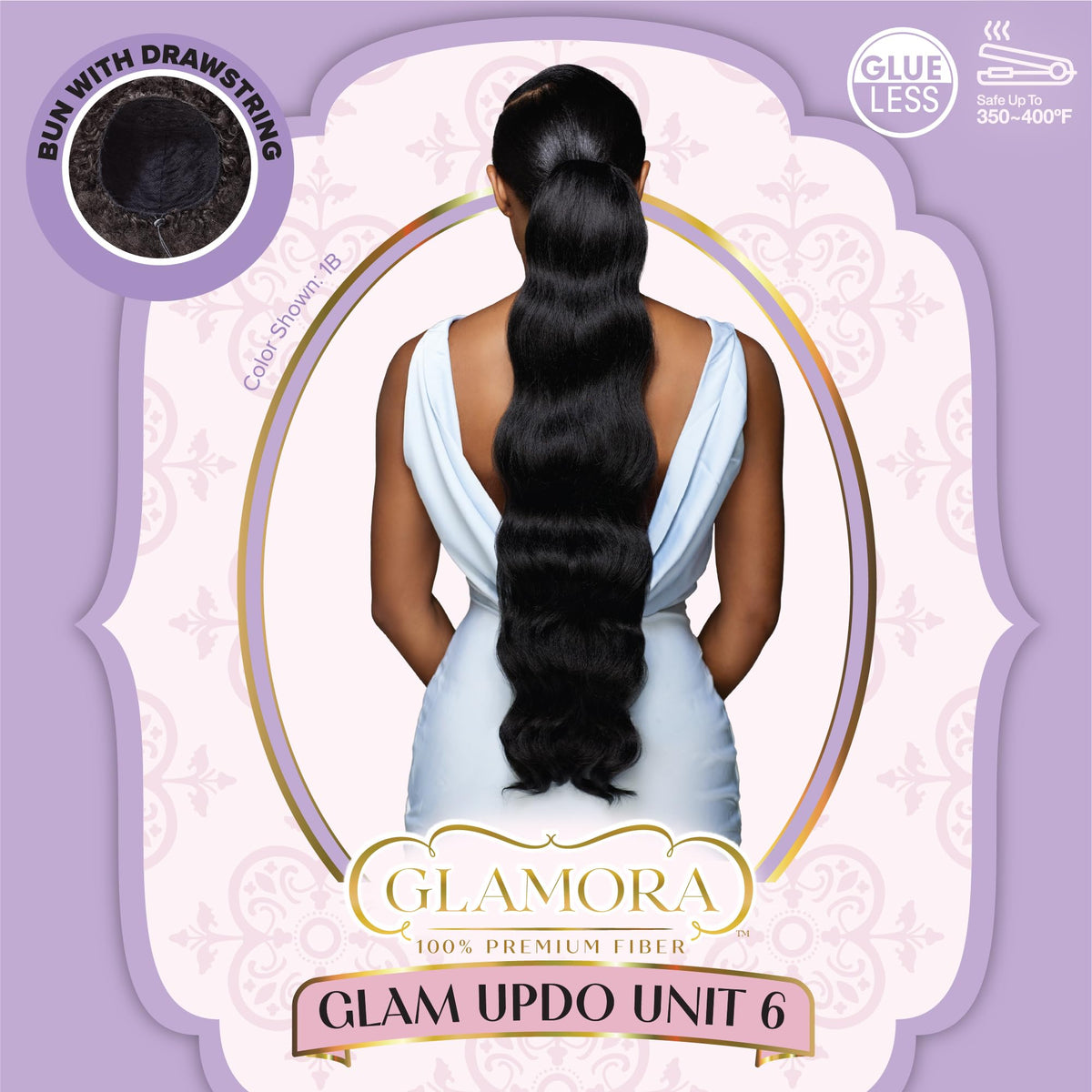 Sensationnel Glamora Glam Updo Hairextension-Unit 6,1 JETBLACK