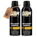 SLAM Men’s Sunscreen SPF 50 Spray - Broad Spectrum UVA/UVB Protection - Non-Greasy & No Harsh Chemicals - MysteryMan Sandalwood Tonka Bean Sage Beauty & Personal Care Slam Lotion