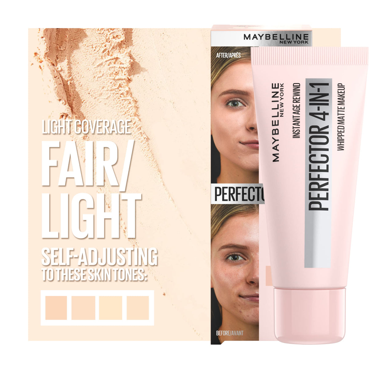 Maybelline Instant Age Rewind Instant Perfector 4-In-1 Matte Makeup, 00 Fair/Light, 1 Count Beauty & Personal Care MAYBELLINE