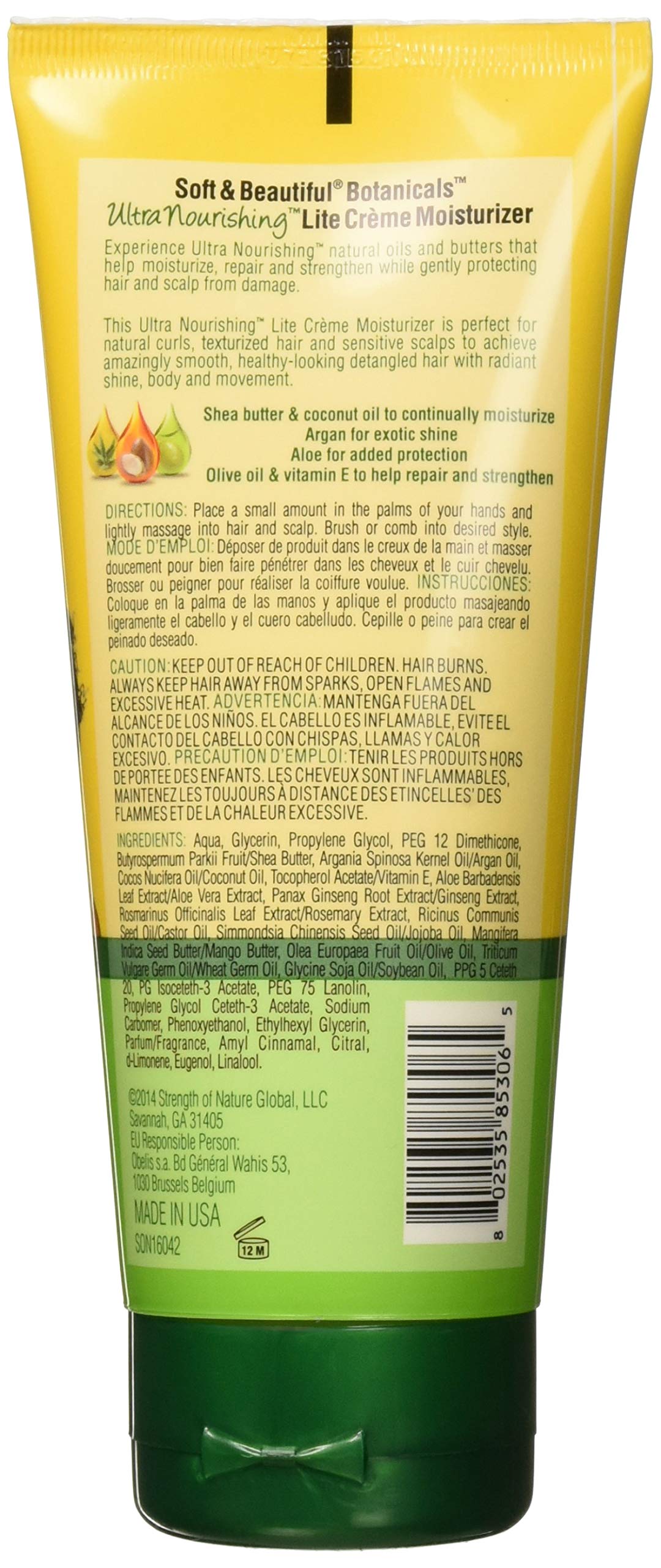 Soft and Beautiful Botanicals Ultra Nourishing Lite Creme Moisturizer, 6 Ounce Beauty & Personal Care Soft & Beautiful
