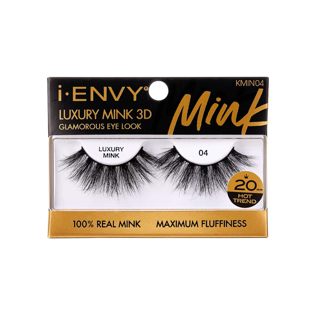 i-ENVY False Lashes Luxury Mink Collection Eyelashes 100% Real Mink Glamorous Eye Look Lashes Maximum Fluffiness 3D Multi-Curl Angle Beauty & Personal Care i•ENVY