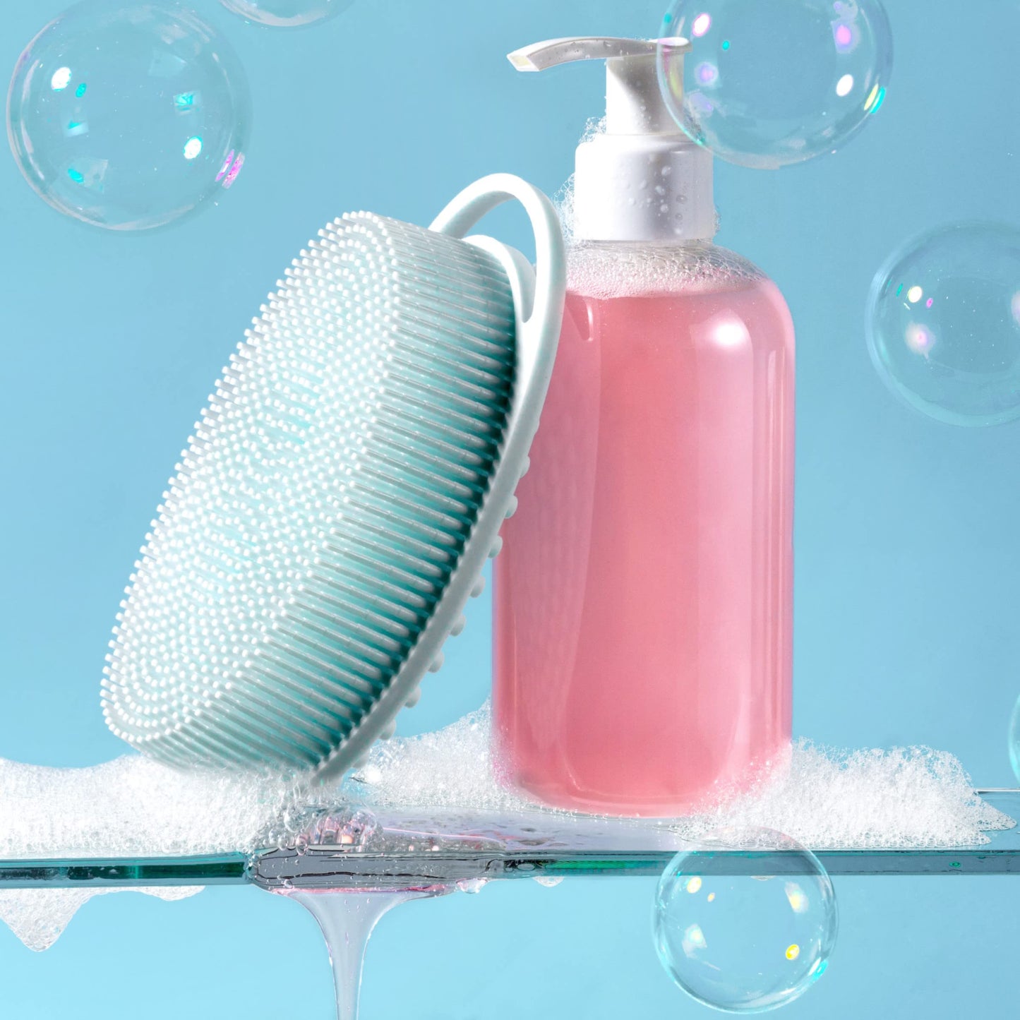 Freeman Premium Silicone Body Scrubber, Exfoliating & Massaging, Double Sided Silicone Scrubber, Durable & More Hygienic Than Loofah, for Men & Women Beauty & Personal Care Freeman