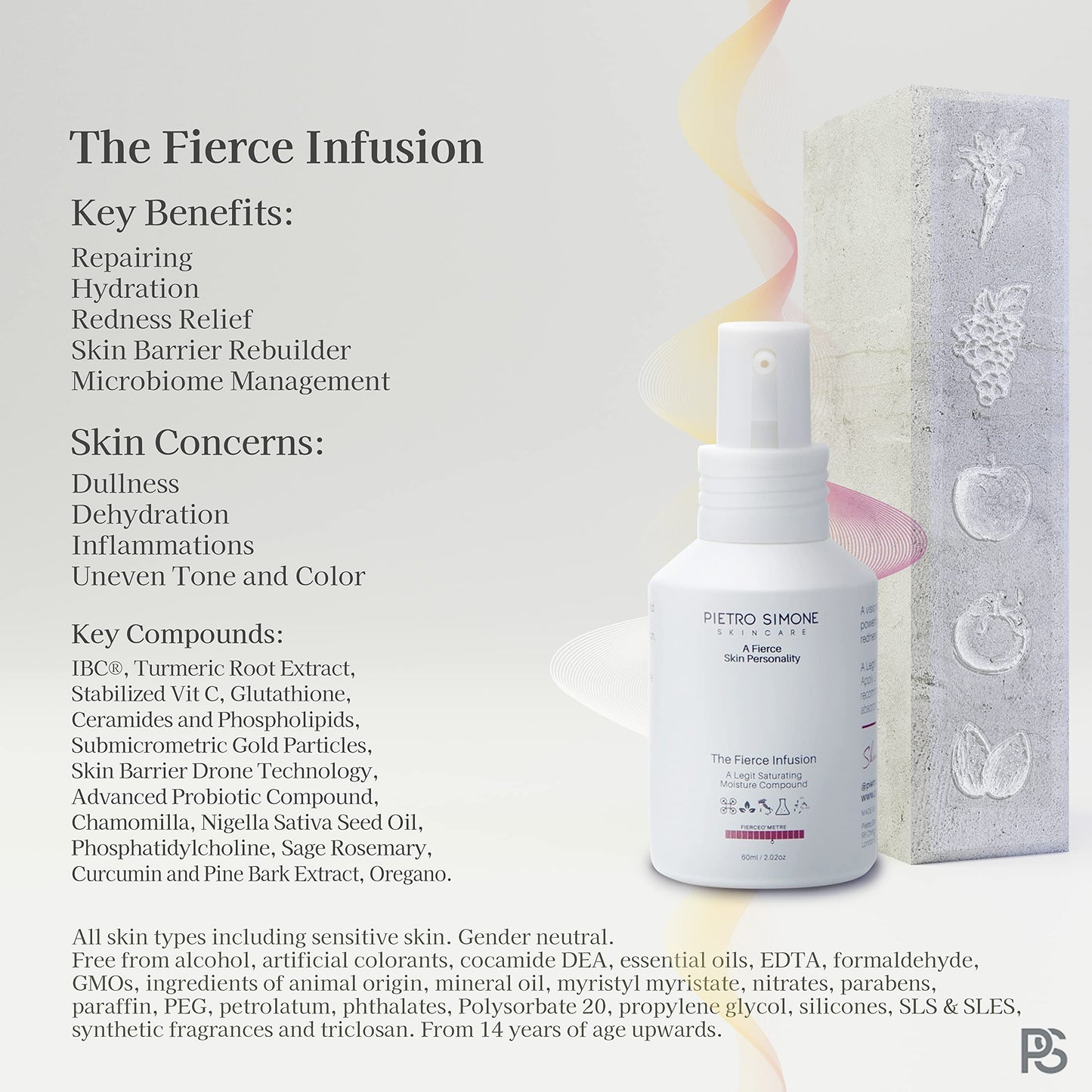 Pietro Simone Skincare, The Fierce Infusion, 2.0 FL OZ Beauty & Personal Care Pietro Simone Skincare