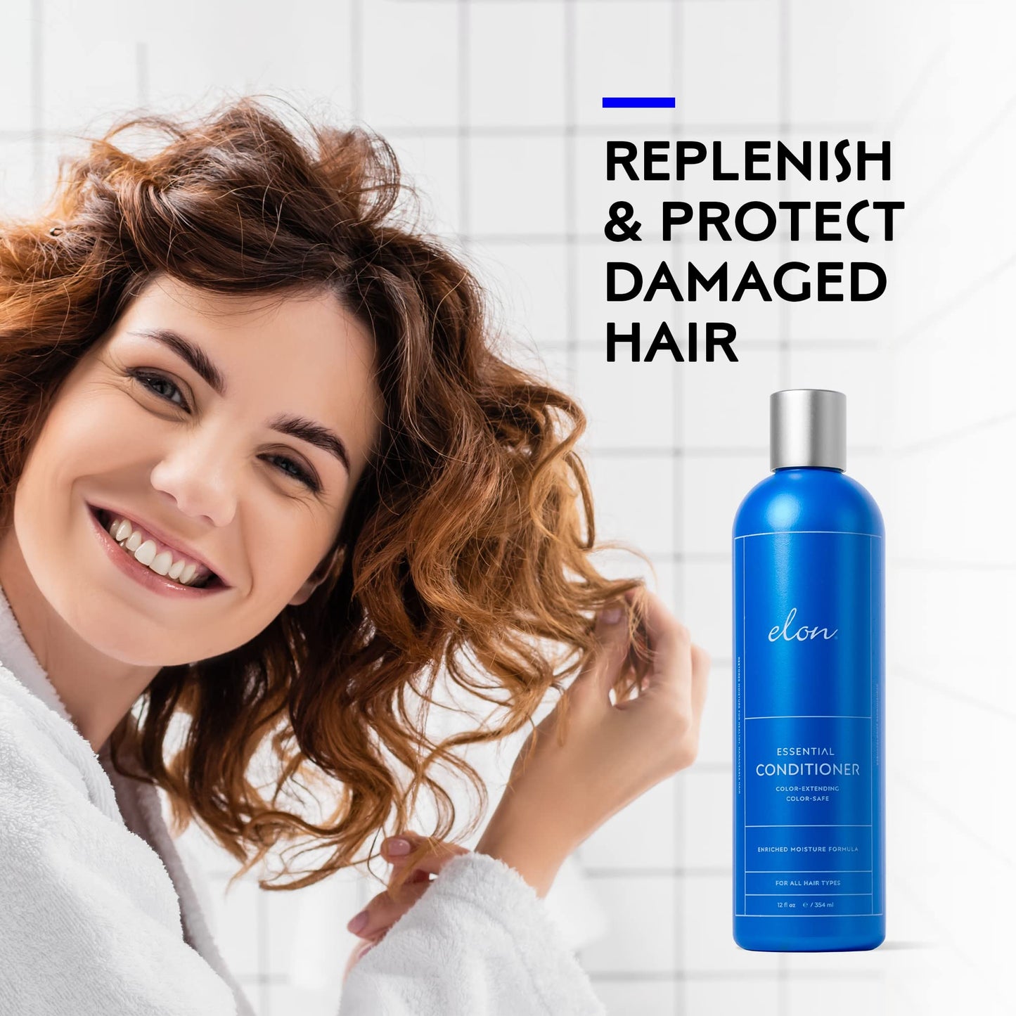 Elon Sulfate Free Shampoo and Conditioner Set (12oz) -Hair Shampoo for Color Treated Hair to Extend Color -Conditioner for Dry Hair to Nourish Beauty & Personal Care Elon