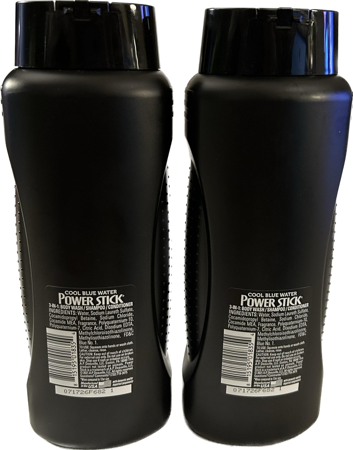 PowerStick 3 in 1 Shampoo + Conditioner + Body Wash (2 EA 22.5 Oz)