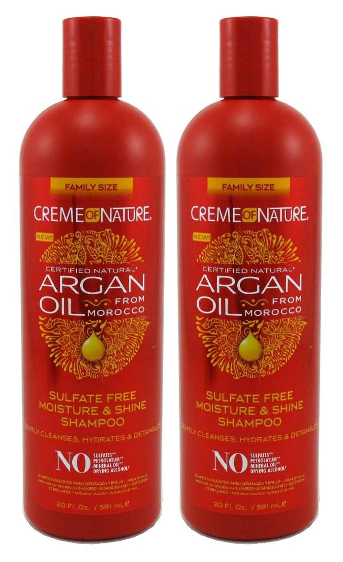 Creme Of Nature Argan Oil Shampoo Sulfate-Free 20oz (591ml) (2 Pack) Beauty & Personal Care Creme of Nature