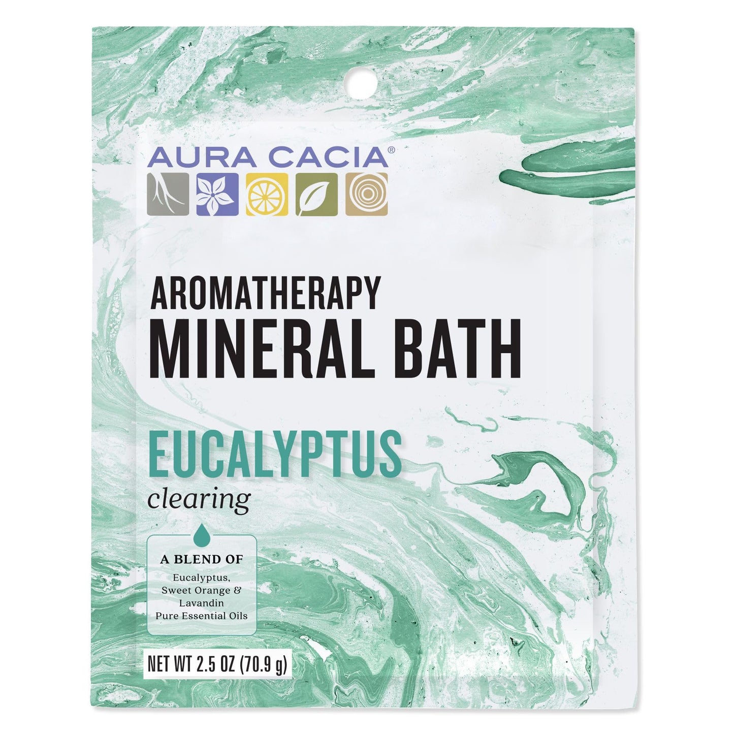 Aura Cacia Aromatherapy Mineral Bath, Clearing Eucalyptus, 2.5 Ounce Packet (Pack of 3) Beauty and Personal Care Aura Cacia