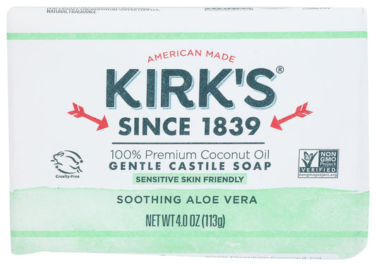 Kirk's Original Coco Castile Bar Soap Soothing Aloe Vera, 4 Oz Beauty & Personal Care Kirk's