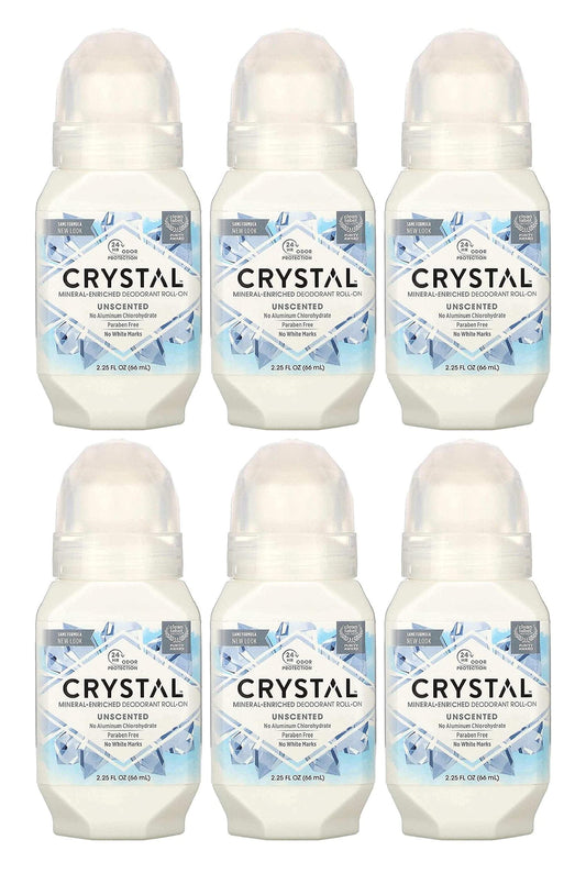 Crystal Body Roll-On Deodorant, 2.25 Ounce - 6 per case. Beauty and Personal Care Crystal Essence