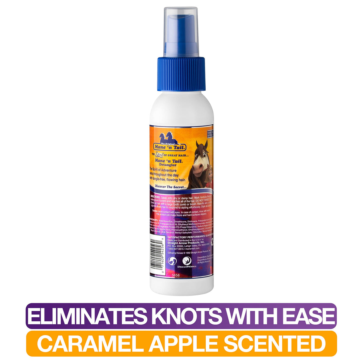 Mane 'n Tail Spirit Untamed Detangler - Caramel Apple Scented, Super Soft Formula for Silky, Shiny Hair (3.4 oz)