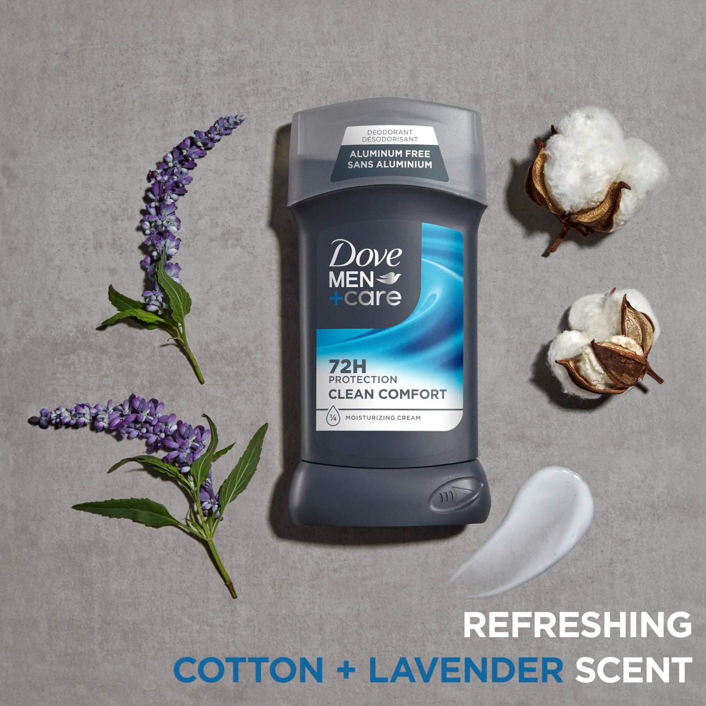 DOVE MEN + CARE Deodorant Stick for Men Clean Comfort 4 Count Aluminum Free 72-Hour Odor Protection Mens Deodorant with 1/4 Moisturizing Cream 3 oz Beauty and Personal Care DOVE MEN + CARE