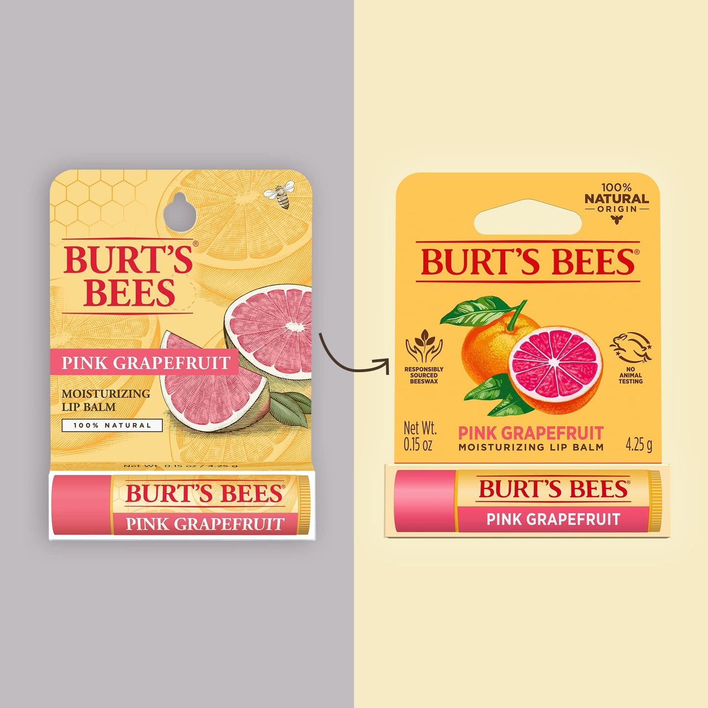 Burt's Bees 100% Natural Lip Balm, Pink Grapefruit Blister Box, 0.15 Ounce Beauty & Personal Care Burt's Bees