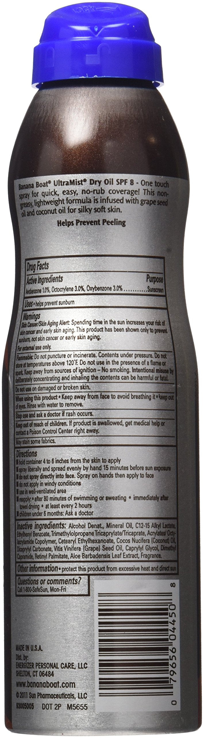 Banana Boat 14450 Ultramist Dry Oil SPF 8 Beauty & Personal Care Banana Boat