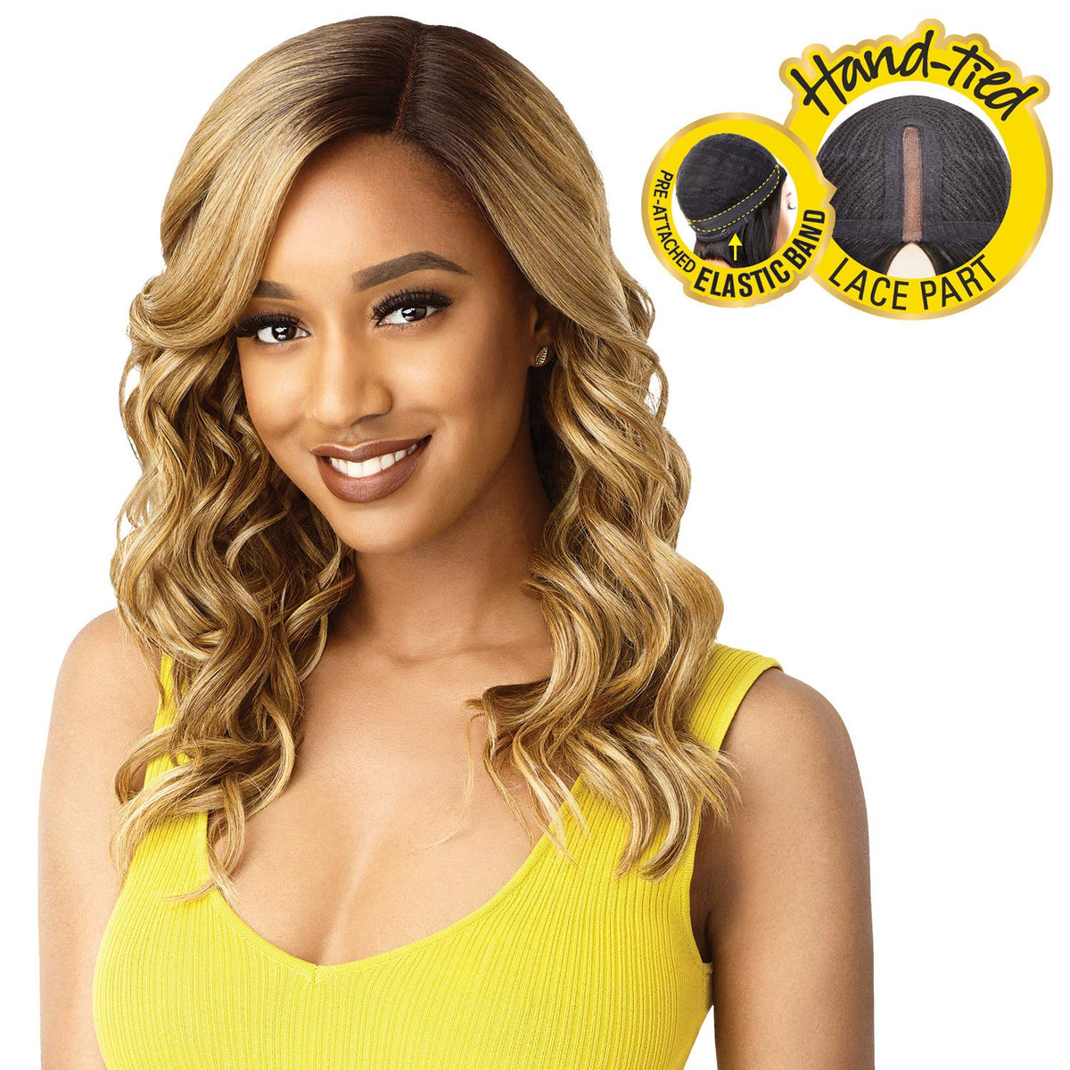 Outre Lace Front Wig The Daily Wig Hand-Tied Lace Part Wig Kimbra (DRHNAB)
