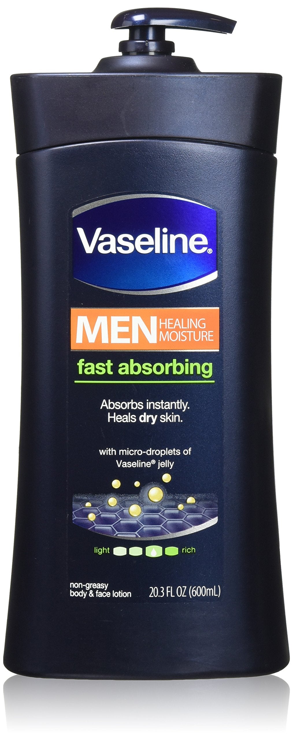 Vaseline Men Body and Face Lotion , 20.3 Ounce Bottle(Pack of 2) Beauty & Personal Care Vaseline