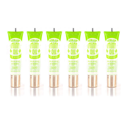 Ruby Kisses Broadway Vita-Lip Clear Lip Gloss (Mint Oil 6 Pack), Ultra-Hydrating & Soothing Formula with Vitamin Oils, High-Shine Non-Sticky Finish Beauty & Personal Care Ruby Kisses
