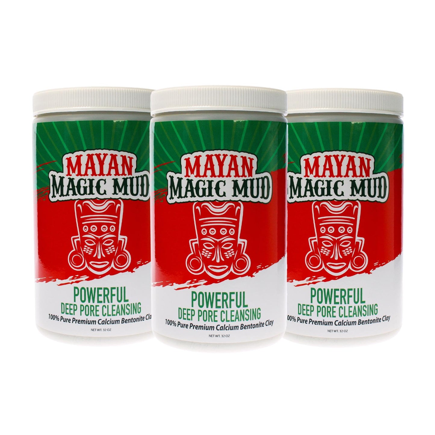 Mayan Magic Mud- Premium Indian Healing Clay- Powerful Deep Pore Cleansing Facial and Body Mask- 100% Pure Calcium Bentonite Clay- Treat Acne Beauty & Personal Care Mayan Magic Mud