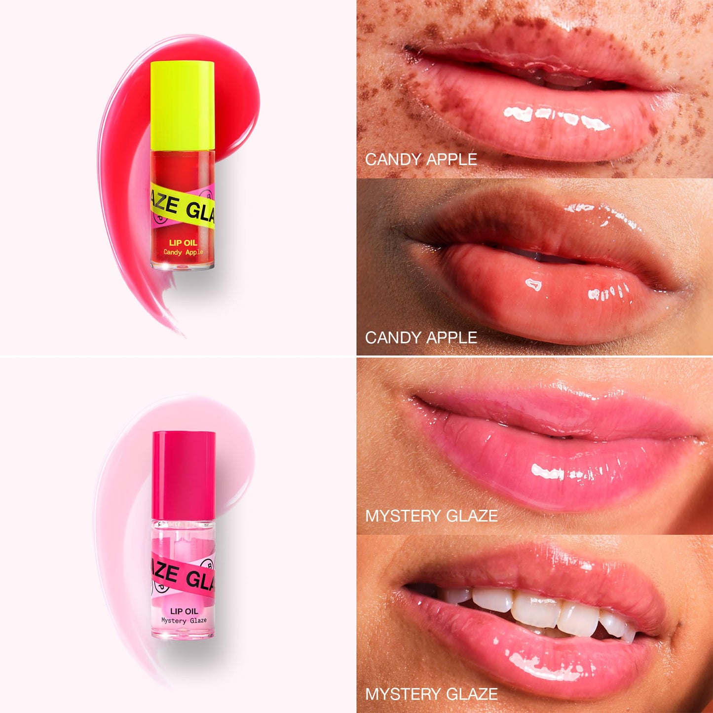 INNBEAUTY Project Iconic Lips Glaze Duo, Hydrating Vegan Lip Oil Gloss Hybrid, x2 0.2 OZ Beauty & Personal Care Innbeauty Project