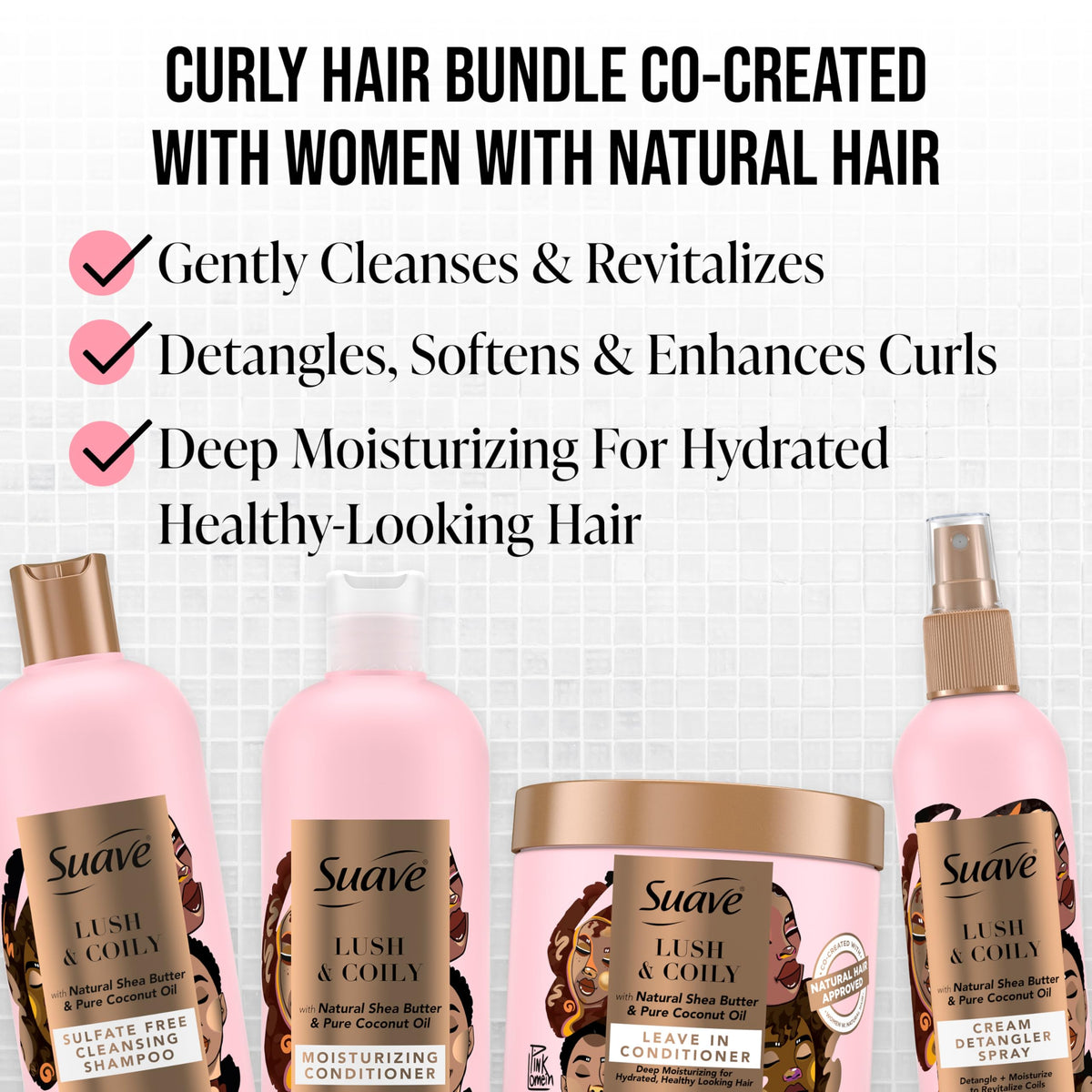 Suave Professionals Natural Shea Butter Coconut Nourish & Strengthen Leave-In Conditioner 13.5 fl oz Beauty & Personal Care Suave