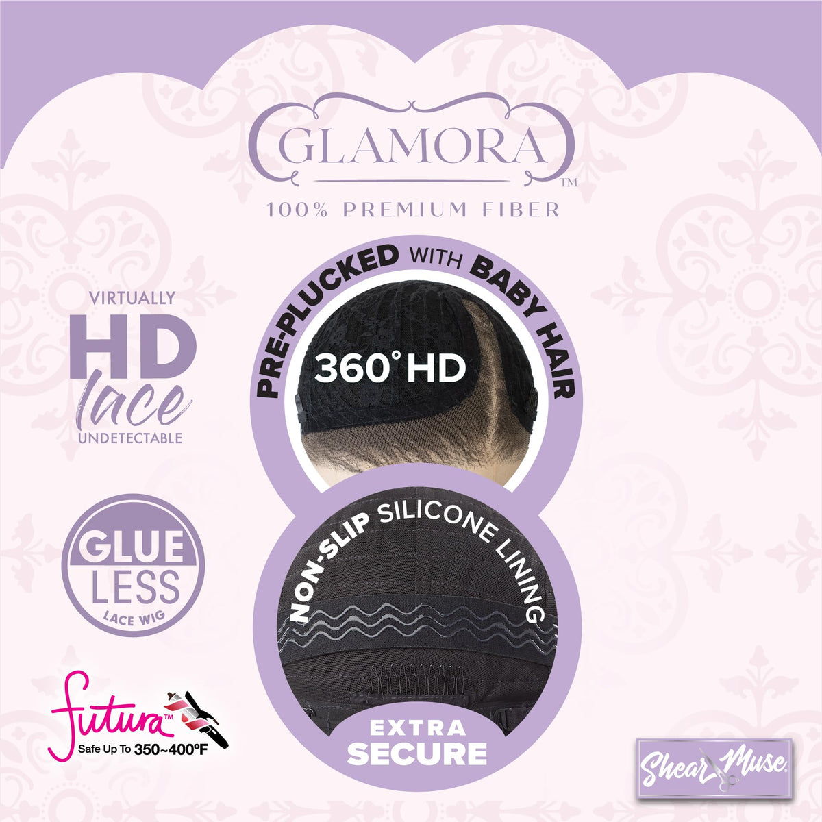 Sensationnel Glamora 360 LaceWig-Classy Unit 1, 2 DARKBROWN