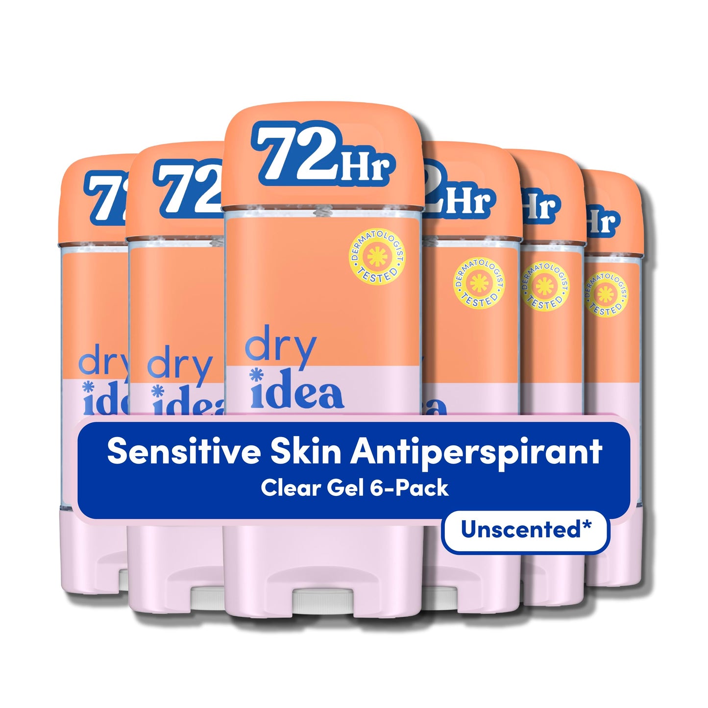 Dry Idea Gel Deodorant & Antiperspirant for Women - Hypoallergenic for Sensitive Skin, 2X Longer Sweat Protection*, 72Hr Odor Protection, Unscented Beauty and Personal Care Dry Idea