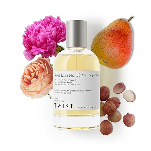 Twist - Rosa Lina No. 58 - Eau De Parfum Inspired by Perfume De Marly Delina, Long-Lasting Perfume For Women, Rose & Fruity, Vegan, Clean Ingredients Beauty & Personal Care HOUSE OF TWIST