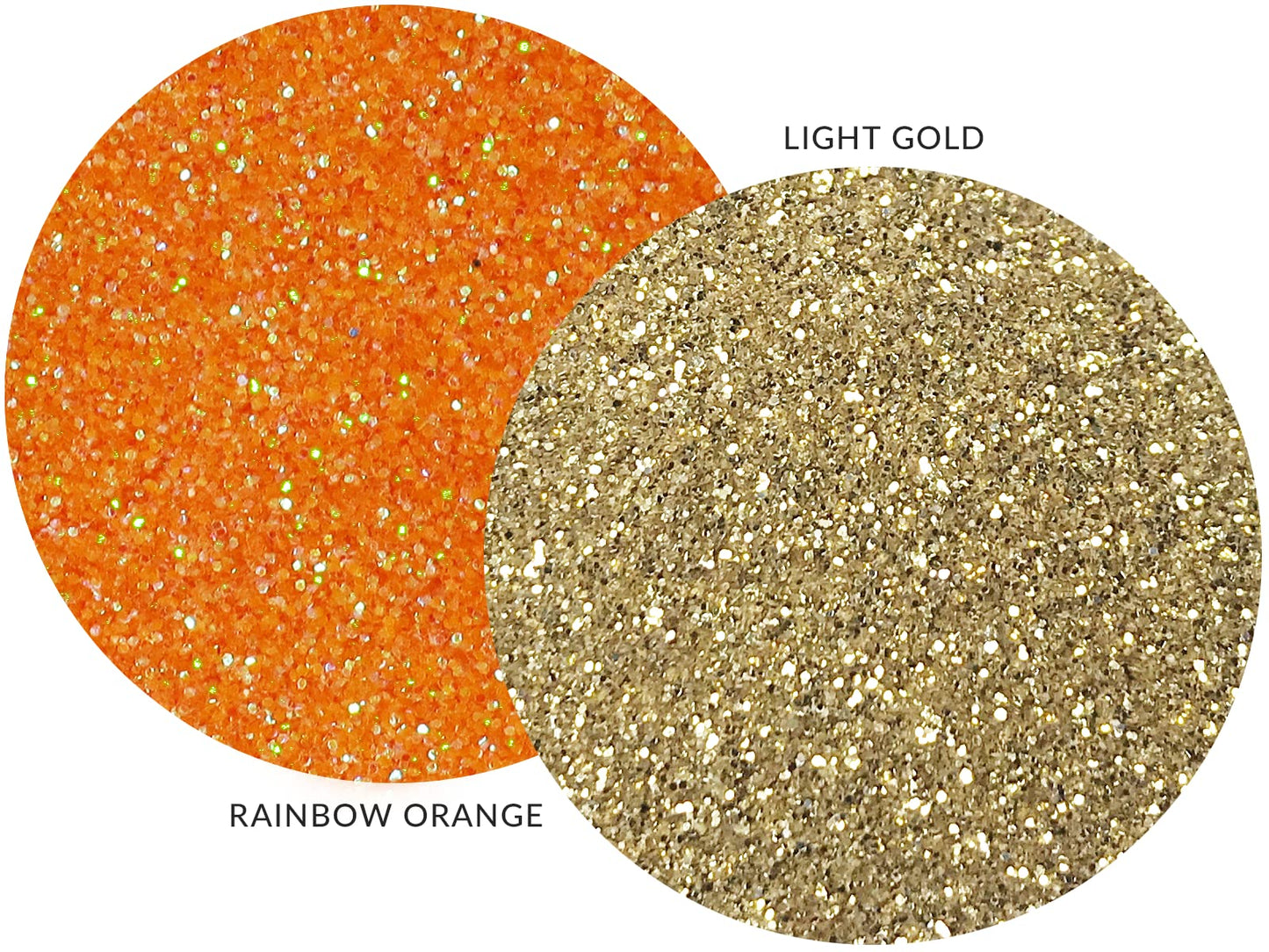 MARBLERS Twinkle Face & Body Glitter Duo [Rainbow Orange & Light Gold] 0.36oz (10g) | Non-Toxic | Cruelty-Free | Eyeshadow, Nail Polish, Nail Art | Beauty & Personal Care MARBLERS