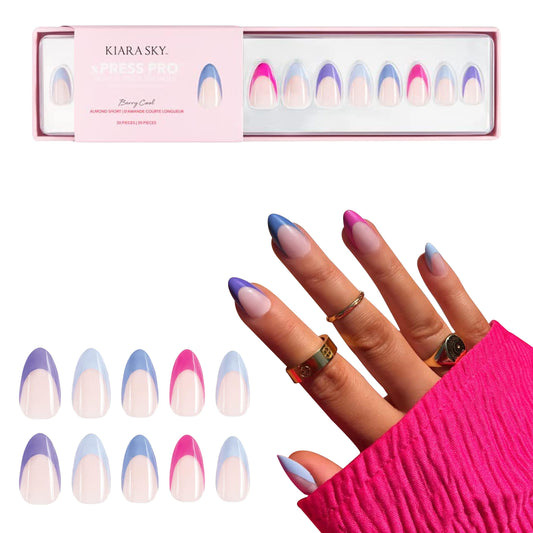 KIARA SKY PROFESSIONAL NAILS XPRESS PRO 100% ACRYLIC PRESS ON NAILS (Berry Cool)