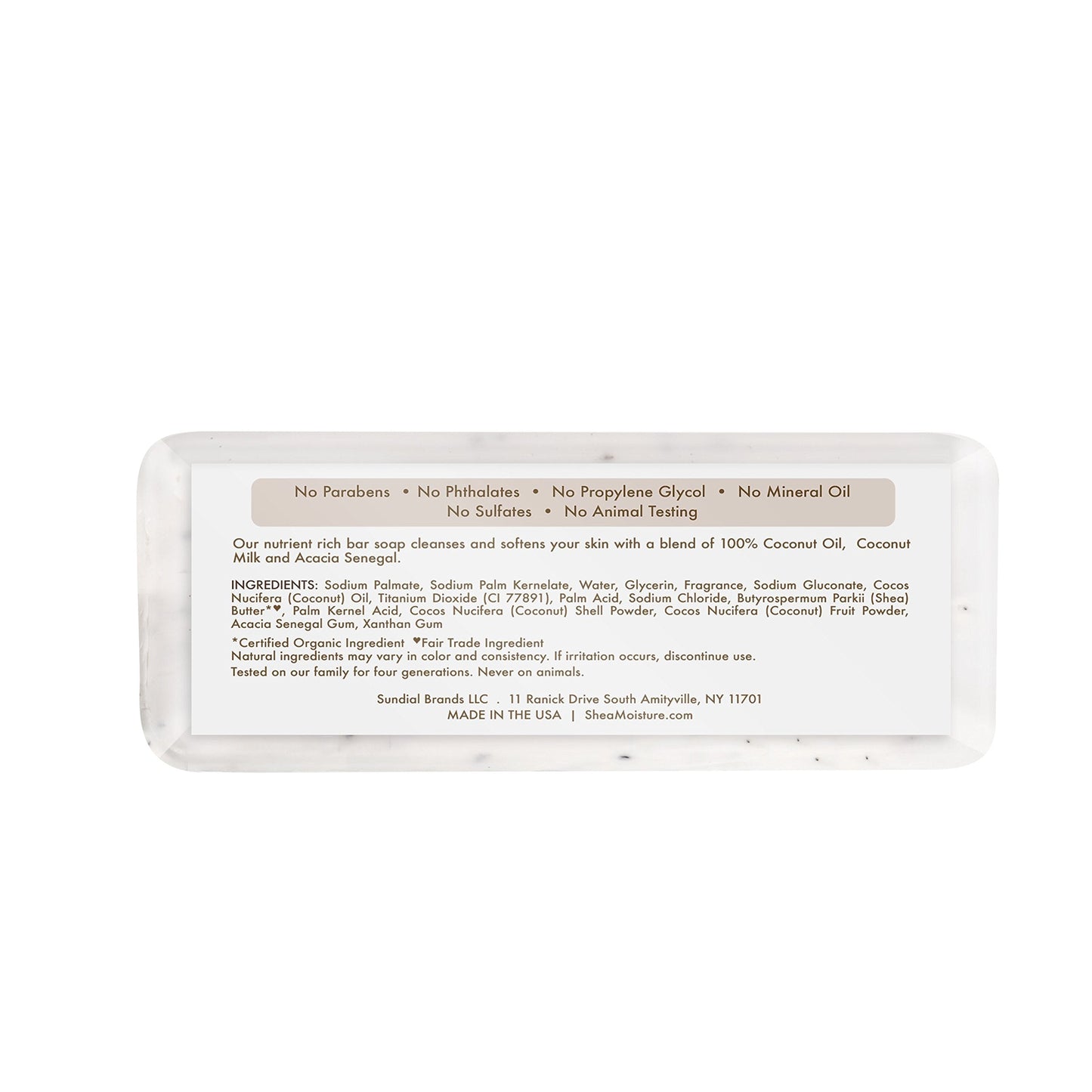 SheaMoisture SHEA MOISTURE 100% Virgin Oil Butter Soap,Coconut,8 Oz (U-BB-2690) Beauty & Personal Care SheaMoisture
