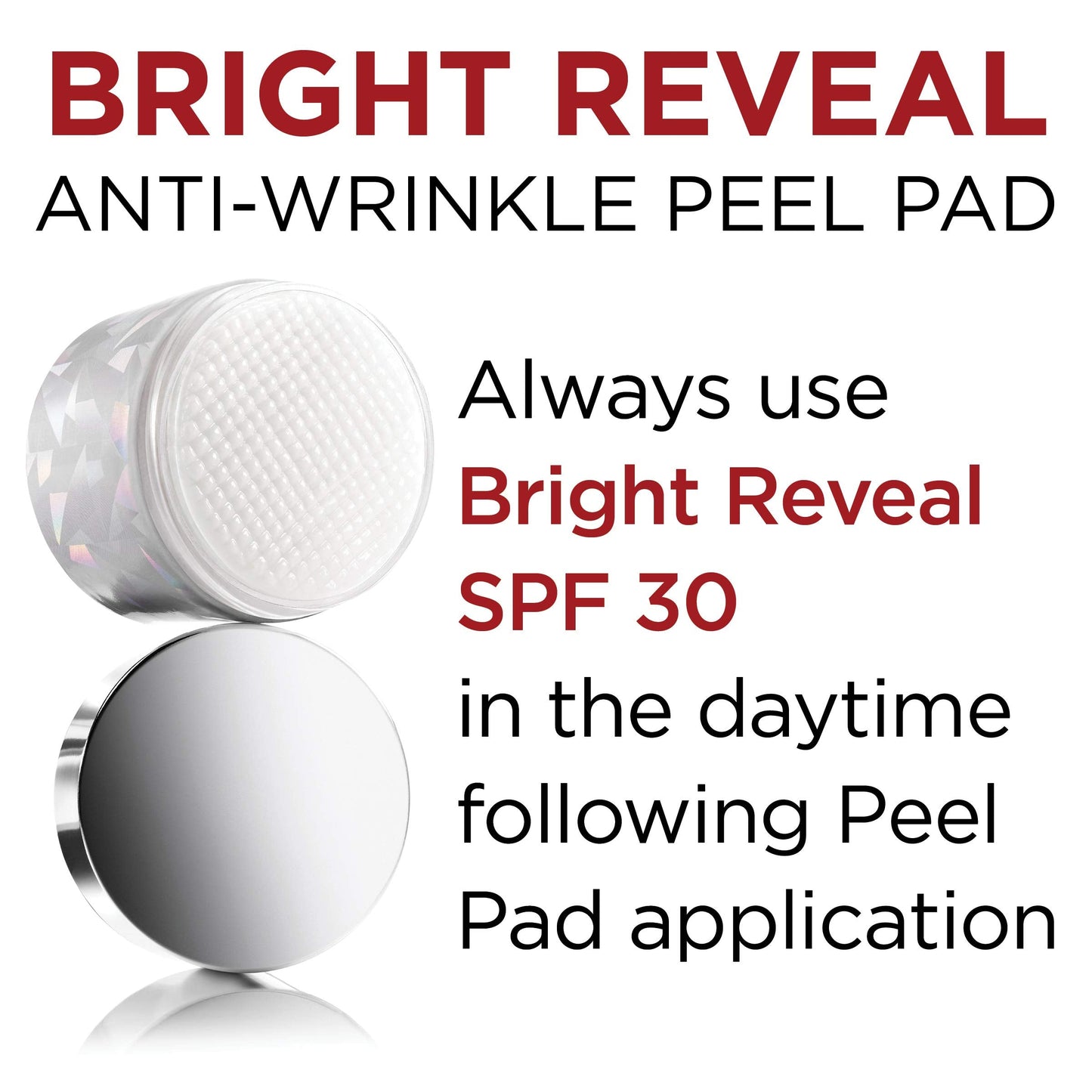 L'Oréal Paris Revitalift Bright Reveal Anti-Aging Exfoliating Peel Pads with Glycolic Acid, Reduce Wrinkles & Brighten Skin, 30 Count (Pack of 1) Beauty & Personal Care L'Oreal Paris