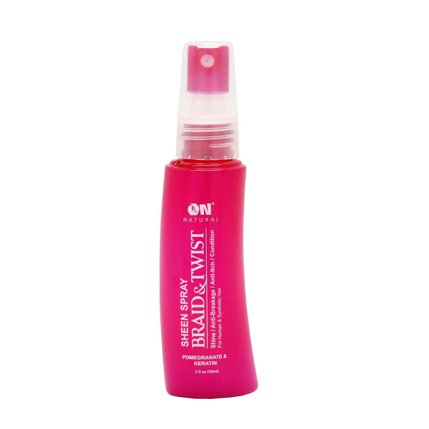 On Natural Sheen Spray Braid & Twist 2 oz - Pomegranate & Keratin Beauty & Personal Care On Natural