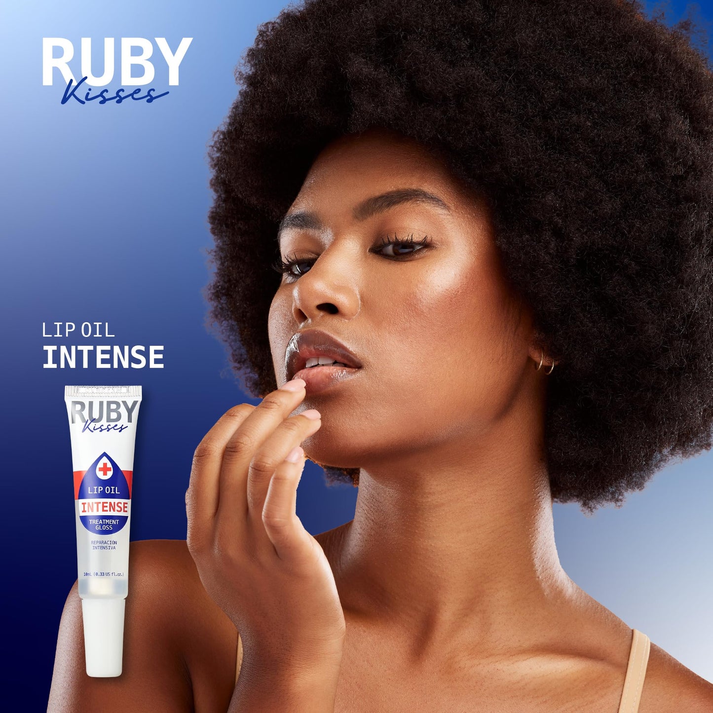 Ruby Kisses Hydrating Lip Oil Intense Treatment Gloss (1 Pack), Deep Hydrates & Heals with Natural Oils, Natural Shine Lip Care, Moisture, Repair Beauty & Personal Care Ruby Kisses