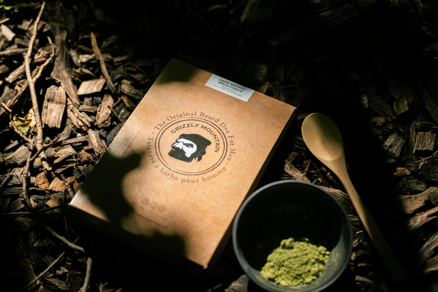 Grizzly Mountain Beard Dye - Organic & Natural Dark Brown Beard Dye Beauty & Personal Care Grizzly Mountain Beard Dye