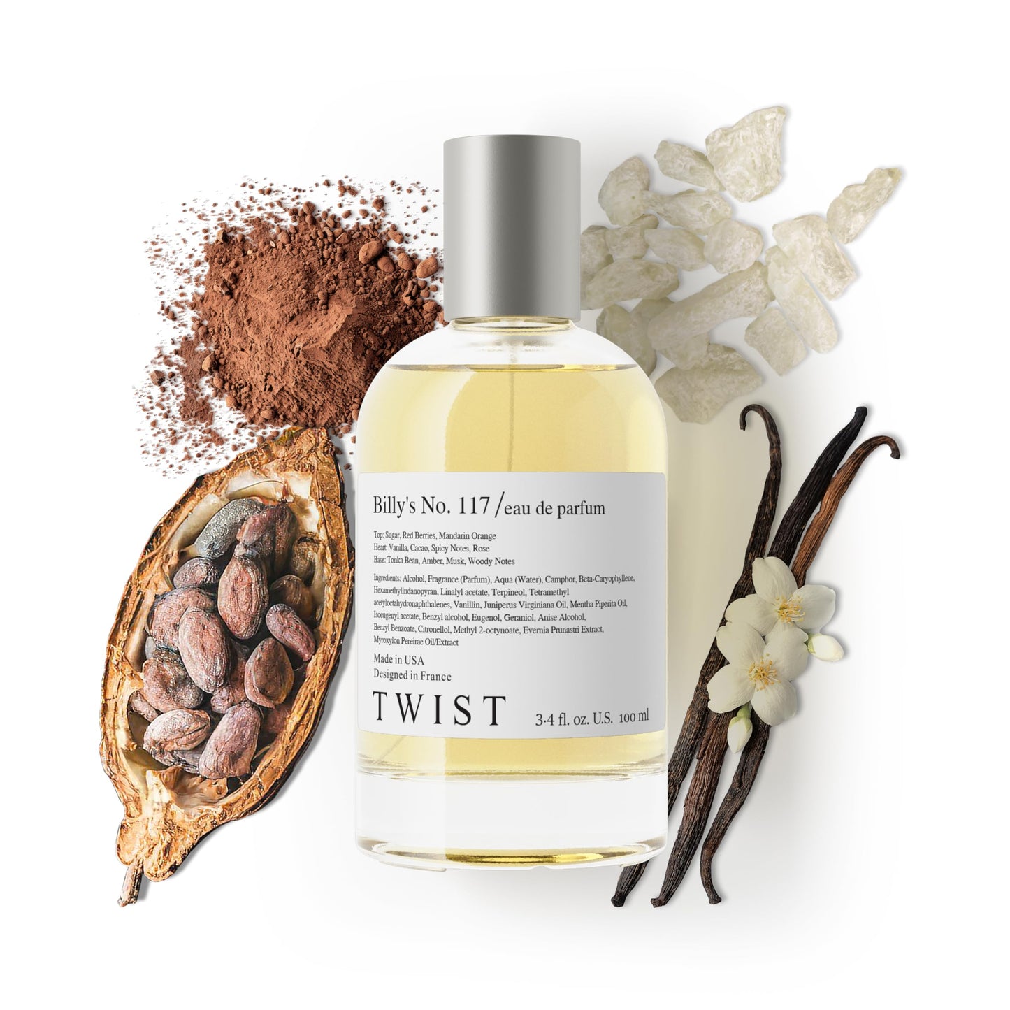 Twist Billy's No. 117 - Eau De Parfum Inspired by Billie Eilish's No.1 Eau de Parfum, Long-Lasting Perfume For Women, Paraben Free, Vegan, Clean Beauty & Personal Care HOUSE OF TWIST